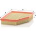 Mann & Hummel Luftfilter PKW BMW 5er (E60) C 30 139