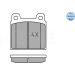 Bremsbelagsatz Vw P. T1/T2/Opel Rekord/Commodore/Db W108/W110/W115/Ford Taunus/Alfa Gt/Spider 252001115 Bremsbelagsatz Vw P. T1/T2/Opel Rekord/Commodore/Db W108/W110/W115/Ford Taunus/Alfa Gt/Spider 252001115