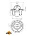 Thermostat, Kühlmittel 725061 Thermostat, Kühlmittel 725061