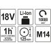 Winkelschleifer 18V Ohne Batterien YT-82827