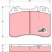 Bremsklötze VA MERCEDES W201,W210,W124,R129, 89 COTEC GDB962