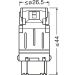 P27/7W LEDriving SL Red 12V Blister 2 Stück OSRAM