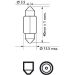 Glühlampenrohr 12V/15W 15,5X41mm C15W Sv8,5-8 (Ohne Ece) 12850CP Glühlampenrohr 12V/15W 15,5X41mm C15W Sv8,5-8 (Ohne Ece) 12850CP