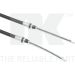 Seilzug, Feststellbremse Ford T. Fiesta 89-95 Le/Pr Kpl 902577
