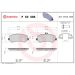 BREMBO Bremsklötze VA P 50 086 BREMBO Bremsklötze VA P 50 086