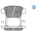Bremsbelagsatz Toyota T. Avensis 03- Mit Sensor 025 236 2016/W Bremsbelagsatz Toyota T. Avensis 03- Mit Sensor 025 236 2016/W