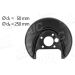 BREMSANKERBLECH H R VERZINKT D:250MM VW GOLF IV 8,97-9,03 A3 96-/TT 98-/LEON 99-06/BORA 98-05 9523878