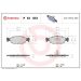BREMBO Bremsklötze VA P 61 051 BREMBO Bremsklötze VA P 61 051