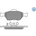 Bremsbelagsatz Toyota P. Yaris 06- Mit Sensor 025 232 0217/W Bremsbelagsatz Toyota P. Yaris 06- Mit Sensor 025 232 0217/W