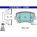Bremsbelagsatz Skoda T. Octavia 1,0-2,0 12- Keramik ATE Ceramic 13.0470-2887.2