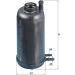 MAHLE Kraftstofffilter KL 707D