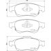 BREMBO Bremsklötze VA FIAT 500X 14 PRIME LINE P 23 165