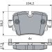 Bremsbelag 0 986 494 753 Bremsbelag 0 986 494 753