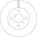 Bremsscheibe Toyota P. Corolla 1.4-1.8 91-02 DF7114 Bremsscheibe Toyota P. Corolla 1.4-1.8 91-02 DF7114