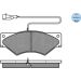 Bremsbelagsatz Iveco P. Daily 96-99 Mit Sensor 025 291 0720/W Bremsbelagsatz Iveco P. Daily 96-99 Mit Sensor 025 291 0720/W