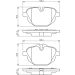 Bremsklötze BMW 5 Serie X3 0 986 494 432 Bremsklötze BMW 5 Serie X3 0 986 494 432