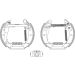 SATZ BREMSBACKEN VW 80,CORDOBA,IBIZA,GOLF,PASSAT 78 Shoe Kit Pro 84018200