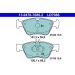 Bremsbelagsatz Db P. W202/W210 95-03 Keramik ATE Ceramic 13.0470-7086.2 Bremsbelagsatz Db P. W202/W210 95-03 Keramik ATE Ceramic 13.0470-7086.2
