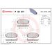 BREMBO Bremsklötze VA P 30 071 BREMBO Bremsklötze VA P 30 071