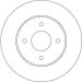 85 482 025 Bremsscheibe HA NISSAN Primera 98 DF4240