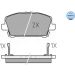 Bremsbelagsatz Honda P. Civic 06- Mit Sensor 025 240 8717/W Bremsbelagsatz Honda P. Civic 06- Mit Sensor 025 240 8717/W
