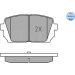 Bremsbelagsatz Kia T. Carens 06- Mit Sensor 025 244 9116/W