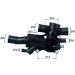 Gehäusethermostat PSA,VOLVO C4/5 2.0D/HDI 04 BEHR TH 44 83