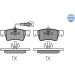 Bremsbelagsatz Vw T. Touareg 2.5 R5 Tdi 03-10 MEYLE-ORIGINAL: True to OE 025 243 6819