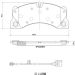 BREMBO Bremsbelagsatz, Scheibenbremse P 65 049 BREMBO Bremsbelagsatz, Scheibenbremse P 65 049