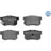 Bremsbelagsatz Honda T. Accord -98-/Prelude 96-/Legend/Civic 97-/Suzuki/Rover 600 MEYLE-ORIGINAL: True to OE 025 217 1914/W