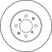Bremsscheibe Honda P. Civic 94- Uk/Jp/Crx/Jazz/City 08-/Rover 200/400/25/45 262Mm Höhe. 44,6 Mm DF3021 Bremsscheibe Honda P. Civic 94- Uk/Jp/Crx/Jazz/City 08-/Rover 200/400/25/45 262Mm Höhe. 44,6 Mm DF3021