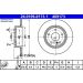 Bremsscheibe Db T. W246/W176 1.5-2.1 11 24.0109-0173.1