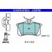Bremsbelagsatz Citroen T. C2/C3/C4/C8/Ds3/Ds4/Xsara 00- Keramik 13.0470-2740.2