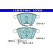 Bremsbelagsatz Audi P. A6/Allroad 1,8-3,0 Quattro 97-05 Keramik ATE Ceramic 13.0470-7166.2 Bremsbelagsatz Audi P. A6/Allroad 1,8-3,0 Quattro 97-05 Keramik ATE Ceramic 13.0470-7166.2