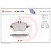 BREMBO Bremsklötze HA P 50 091 BREMBO Bremsklötze HA P 50 091