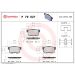 BREMBO Bremsklötze HA FIAT Sedici 06 PRIME LINE P 79 027 BREMBO Bremsklötze HA FIAT Sedici 06 PRIME LINE P 79 027