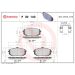 BREMBO Bremsbelagsatz, Scheibenbremse P 30 140