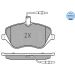 Bremsbelagsatz Peugeot S. 407 04- Mit Sensor 025 241 3317/W Bremsbelagsatz Peugeot S. 407 04- Mit Sensor 025 241 3317/W