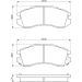 Bremsklötze SUBARU Legacy, Impreza 0 986 460 984