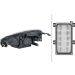 SCHEINWERFER R H7/H1 HELLA OPEL ADAM 12-19 1EH 354 811-021