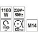 Winkelschleifer 1100W 125Mm YT-82100 Winkelschleifer 1100W 125Mm YT-82100