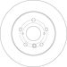 Bremsscheibe Lexus T. Es 3.5 06-12 beschichtet DF6176 Bremsscheibe Lexus T. Es 3.5 06-12 beschichtet DF6176