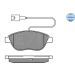 Bremsbelagsatz Fiat P. Stilo 1.9D/Doblo 10- Mit Sensor MEYLE-ORIGINAL: True to OE 025 237 0919/W