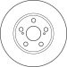 Bremsscheibe Toyota P. Prius 03-09 DF4906