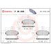 BREMBO Bremsklötze VA P 28 068 BREMBO Bremsklötze VA P 28 068