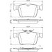 Bremsbelagsatz 0 986 495 394 Bremsbelagsatz 0 986 495 394