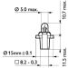 BAX 8,3s/1,35 Grey 24V.1,2W.Lampe 13597CP