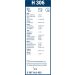 Bosch Wischerblatt H306 3397011432 Bosch Wischerblatt H306 3397011432