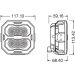 LEDriving Cube PX2500 Spot OSRAM Arbeitsscheinwerfer Pro LEDriving® Cube PX Spot Beam LEDPWL 110-SP