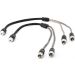 Phonocar 2-Fach geschirmte RCA Audio-Kabel für HI-FI-Systeme 30 cm 06028